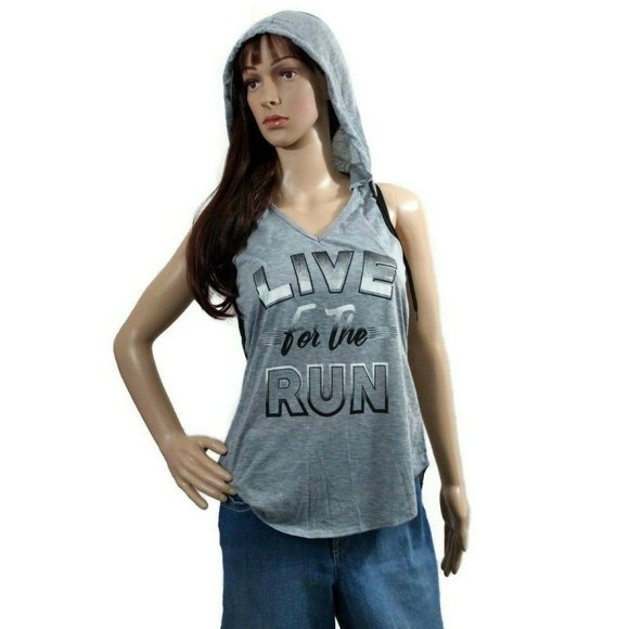 Energie Live to Run Hooded Tank with Athletic Bra - Picture 3 of 7